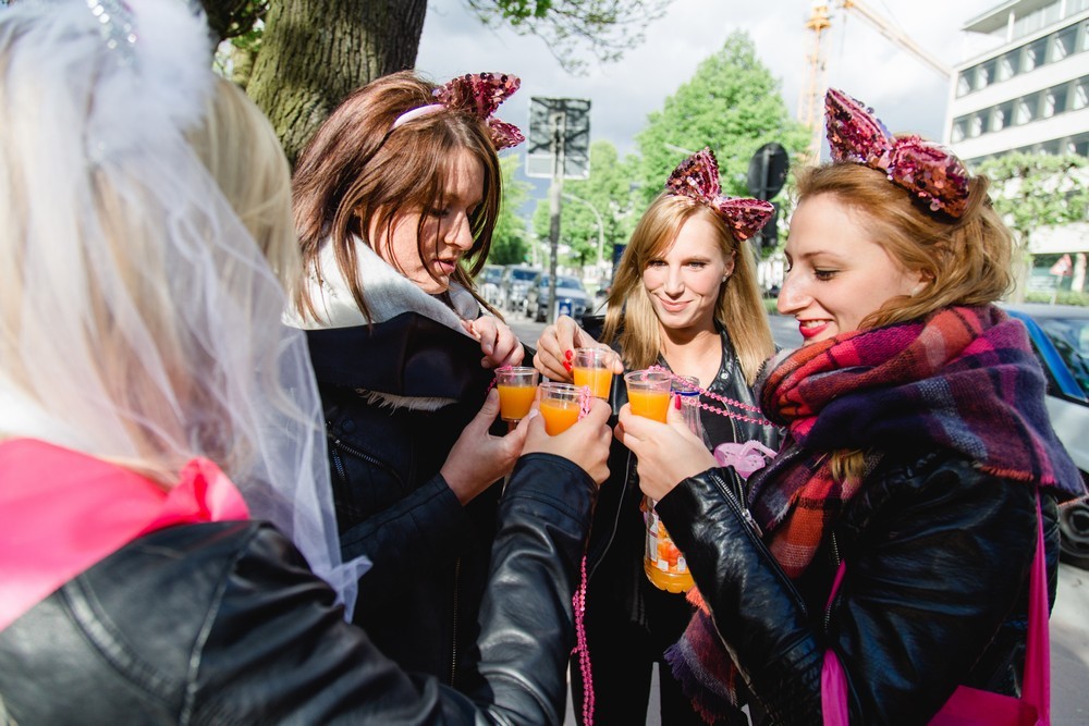 JGA-Fotoshooting an der Alster in Hamburg
